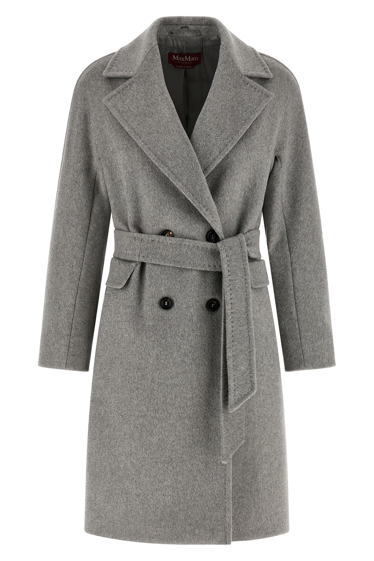 panteon midi coat in pure cashmere