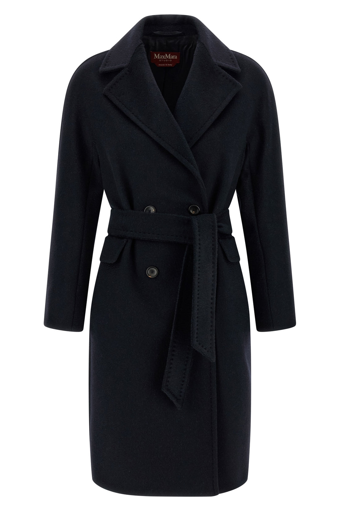 MAX MARA STUDIO 44 panteon midi coat in pure cashmere