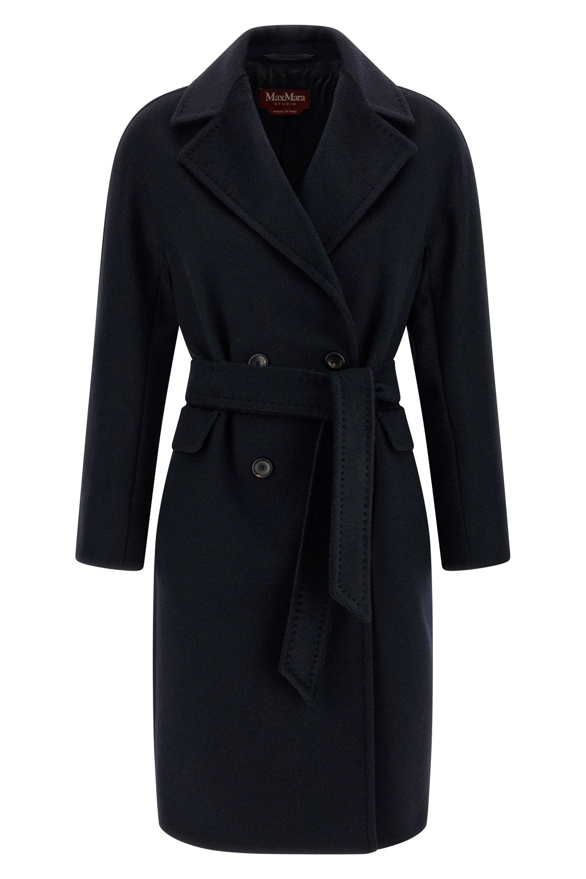 panteon midi coat in pure cashmere