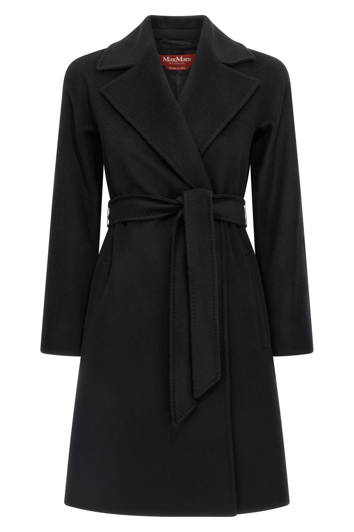 dravenna pure wool drap coat finished