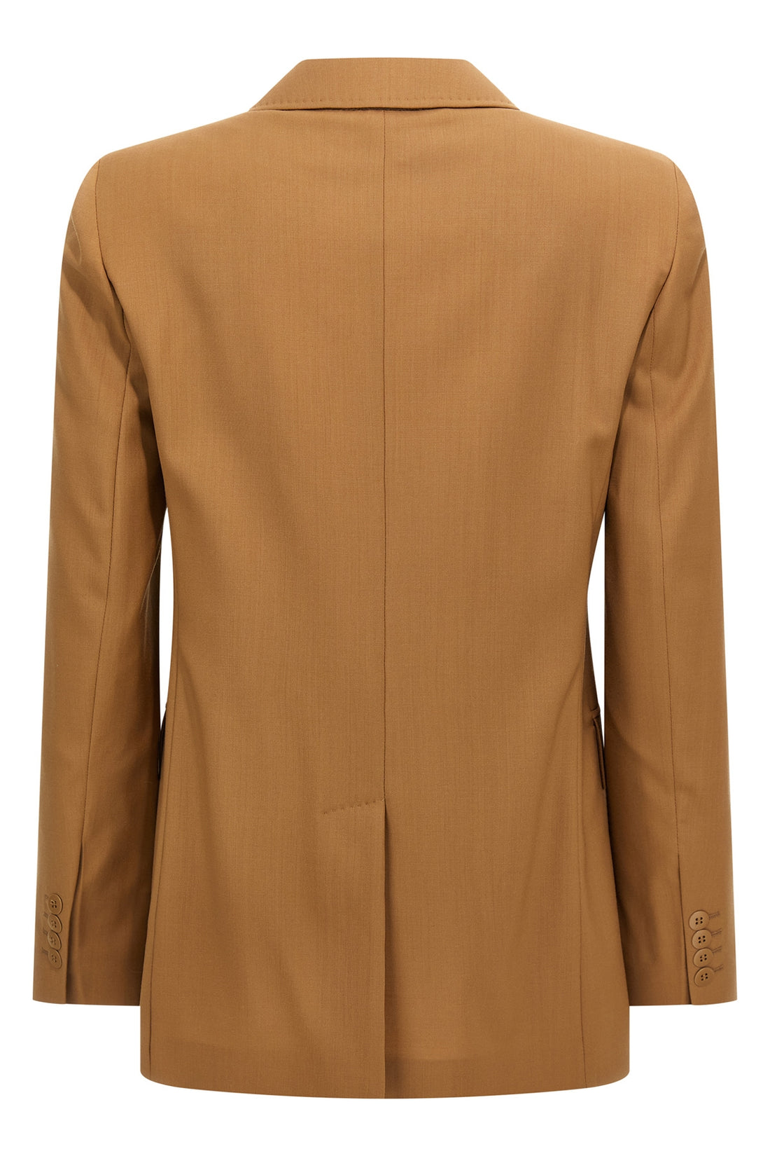 MAX MARA STUDIO 38 nice single-breasted blazer in light wool canvas finished