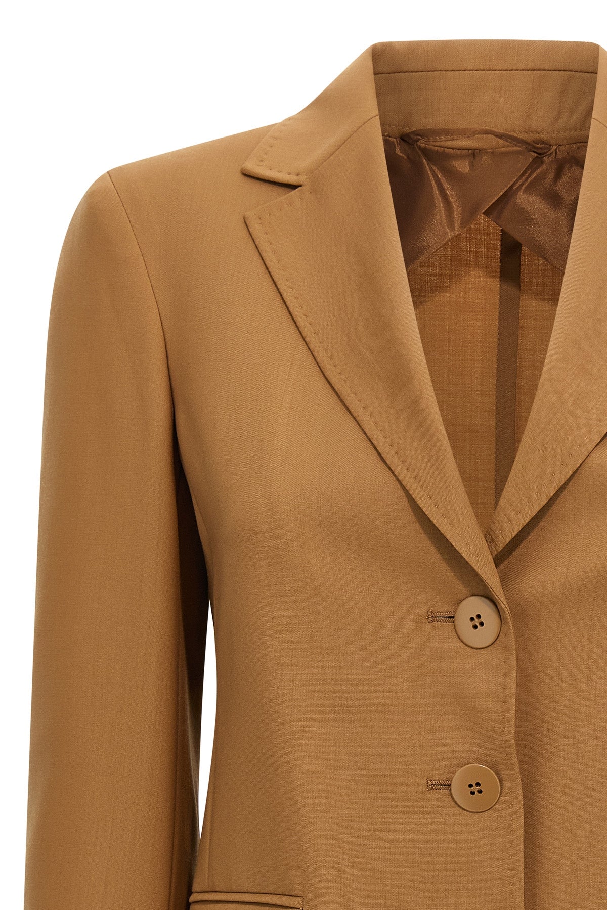 nice single-breasted blazer in light wool canvas finished