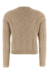 crasso stitched alpaca blend yarn sweater and braids