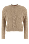 crasso stitched alpaca blend yarn sweater and braids