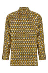 times reversible shirt in patterned silk twill