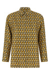 times reversible shirt in patterned silk twill