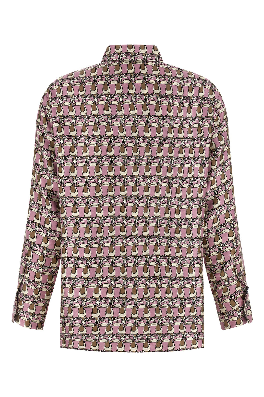 MAX MARA 38 times reversible shirt in patterned silk twill