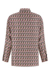 times reversible shirt in patterned silk twill