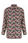 times reversible shirt in patterned silk twill
