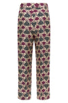 timec all-over print silk trousers