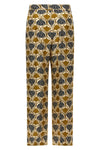 timec all-over print silk trousers
