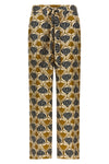 timec all-over print silk trousers