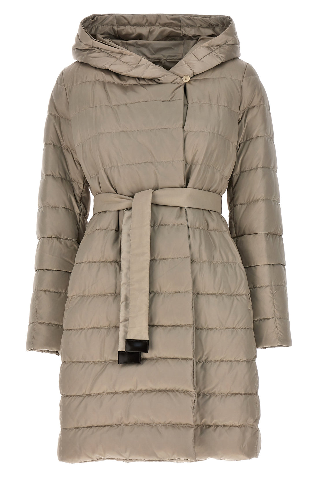 MAX MARA THE CUBE 40 novef reversible midi down jacket in quilted iridescent waterproof technical s