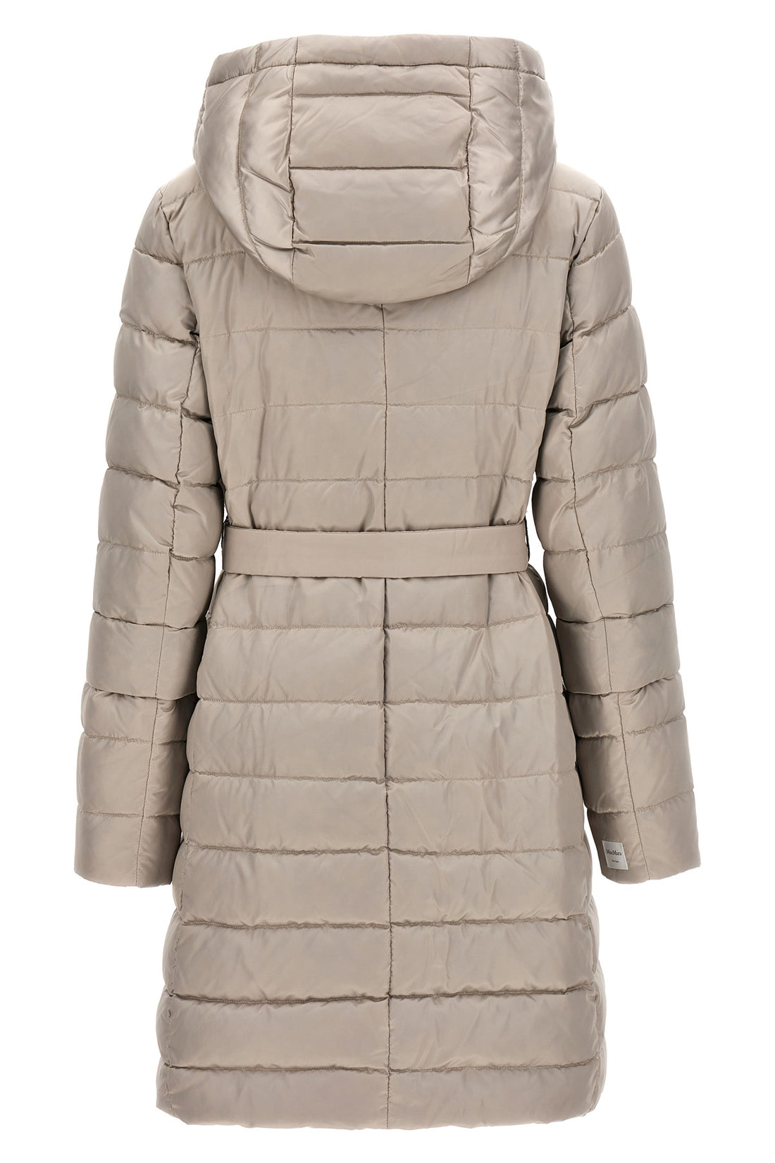 MAX MARA THE CUBE 40 novef reversible midi down jacket in quilted iridescent waterproof technical s