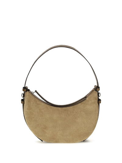 romy suede half moon bag