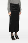 straight skirt in cotton and viscose blend