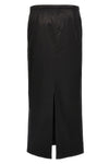 straight skirt in cotton and viscose blend