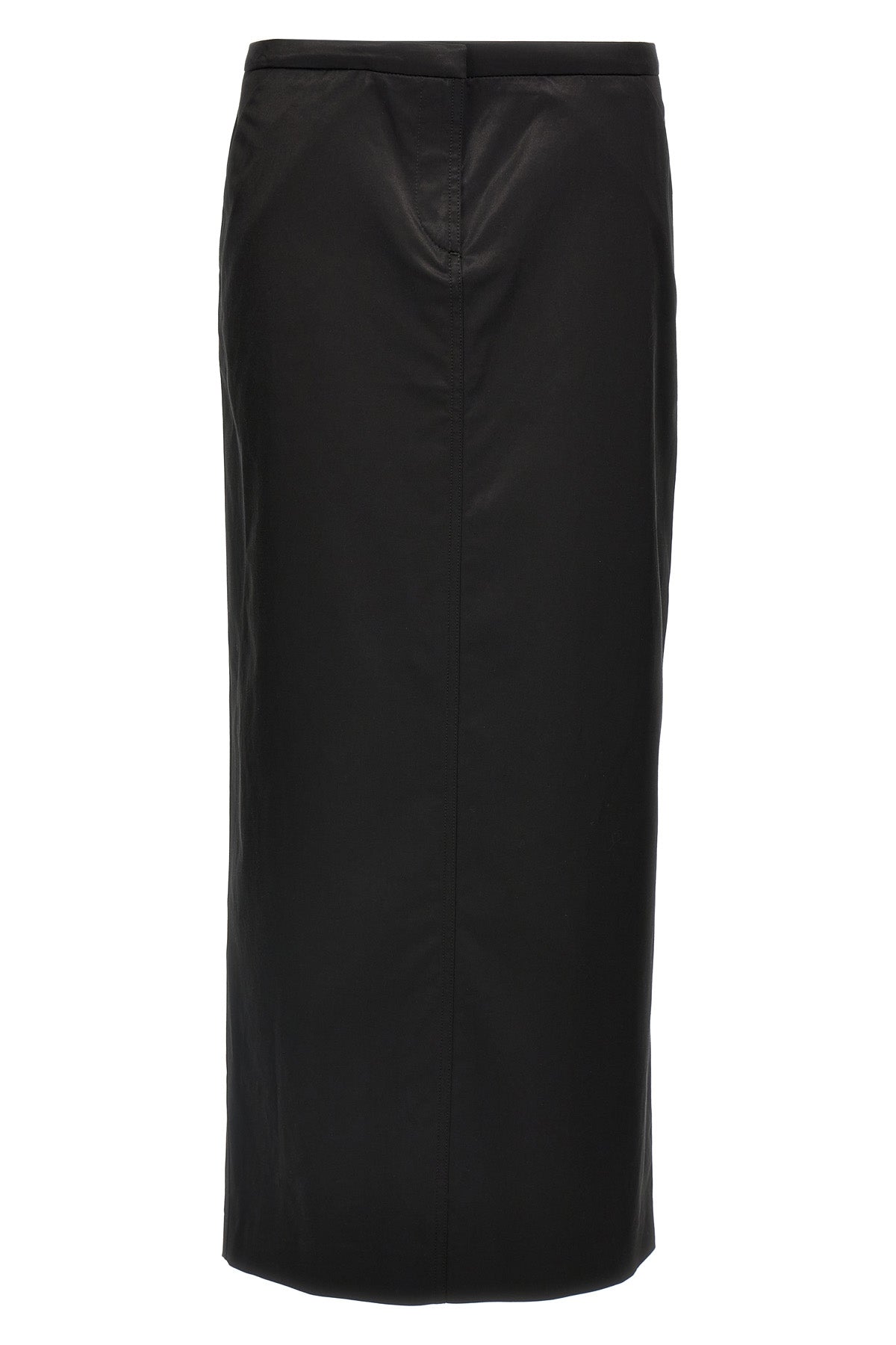 straight skirt in cotton and viscose blend
