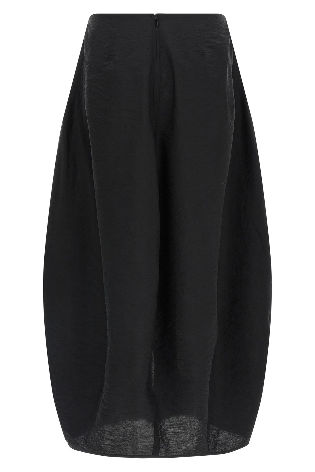 TOTEME 34 long parachute skirt in wrinkled-effect silk