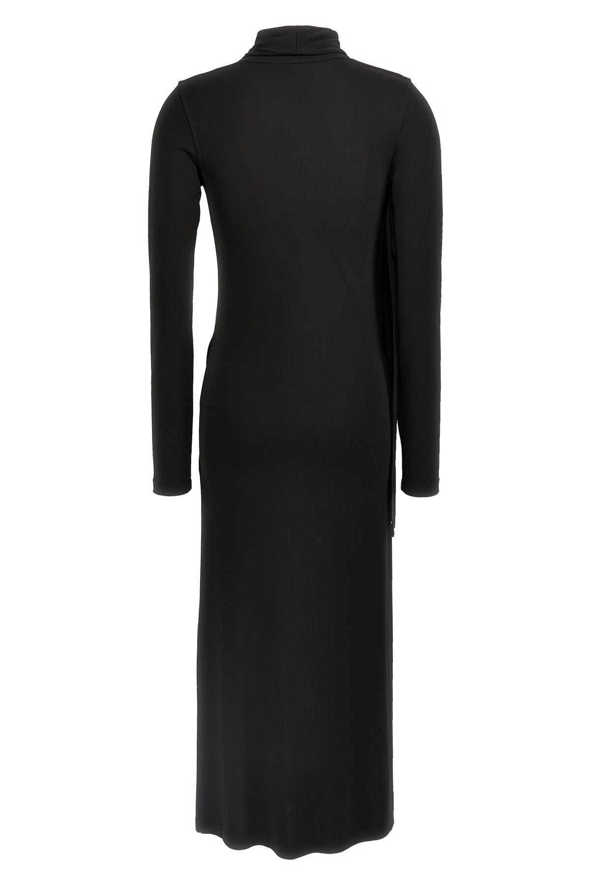 Toteme Long Overlapped Jersey Dress In Stretch Fluid Viscose Jersey | Modecraze MODECRAZE Toteme Long Overlapped Jersey Dress In Stretch Fluid Viscose Jersey | Modecraze MODECRAZE