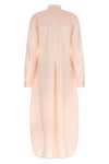 long parachute dress in light and delicately ruffled silk blend