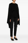 cape knitted silk sweater