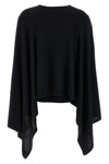 cape knitted silk sweater