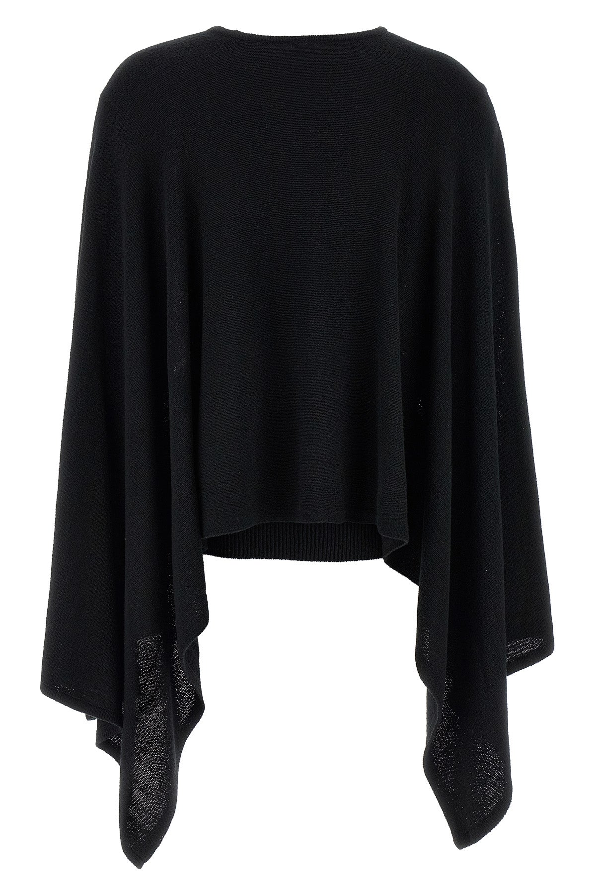 cape knitted silk sweater