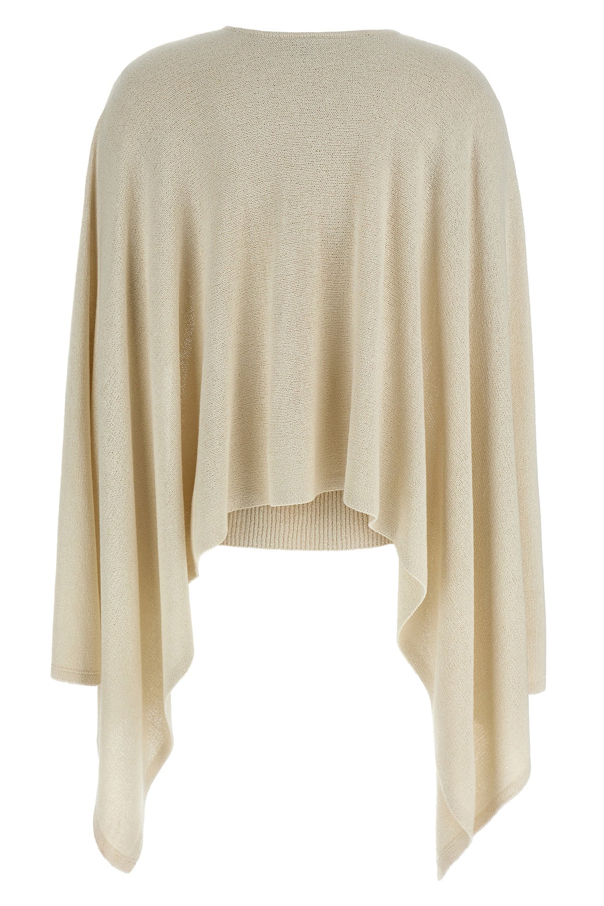 cape knitted silk sweater