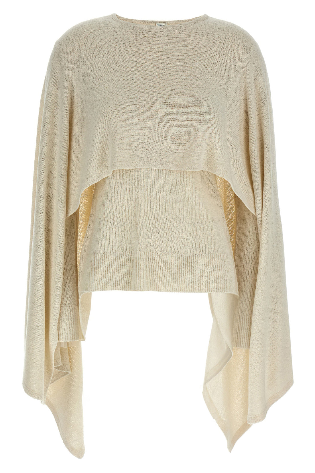 TOTEME M cape knitted silk sweater