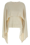 cape knitted silk sweater