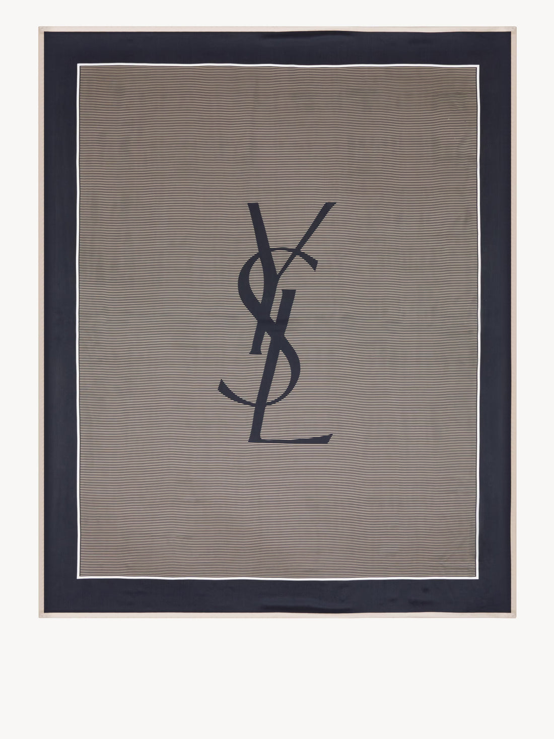 SAINT LAURENT OS cassandre striped stole 