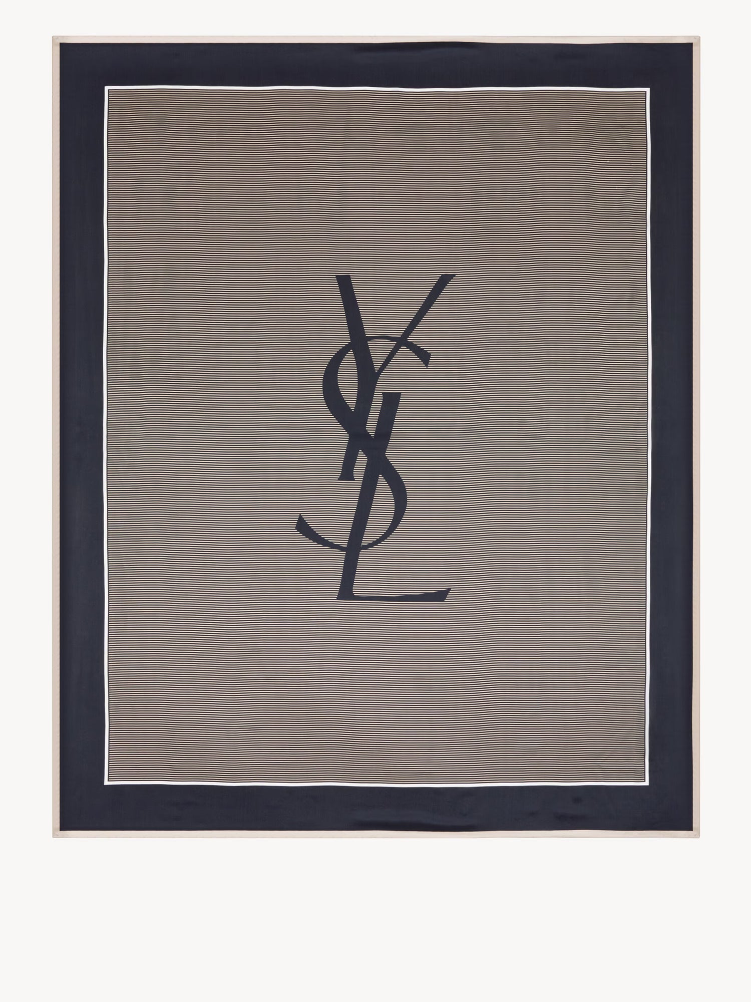 SAINT LAURENT OS cassandre striped stole 