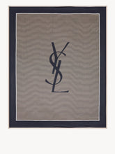 SAINT LAURENT OS cassandre striped stole 