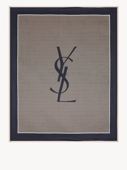 SAINT LAURENT OS cassandre striped stole 