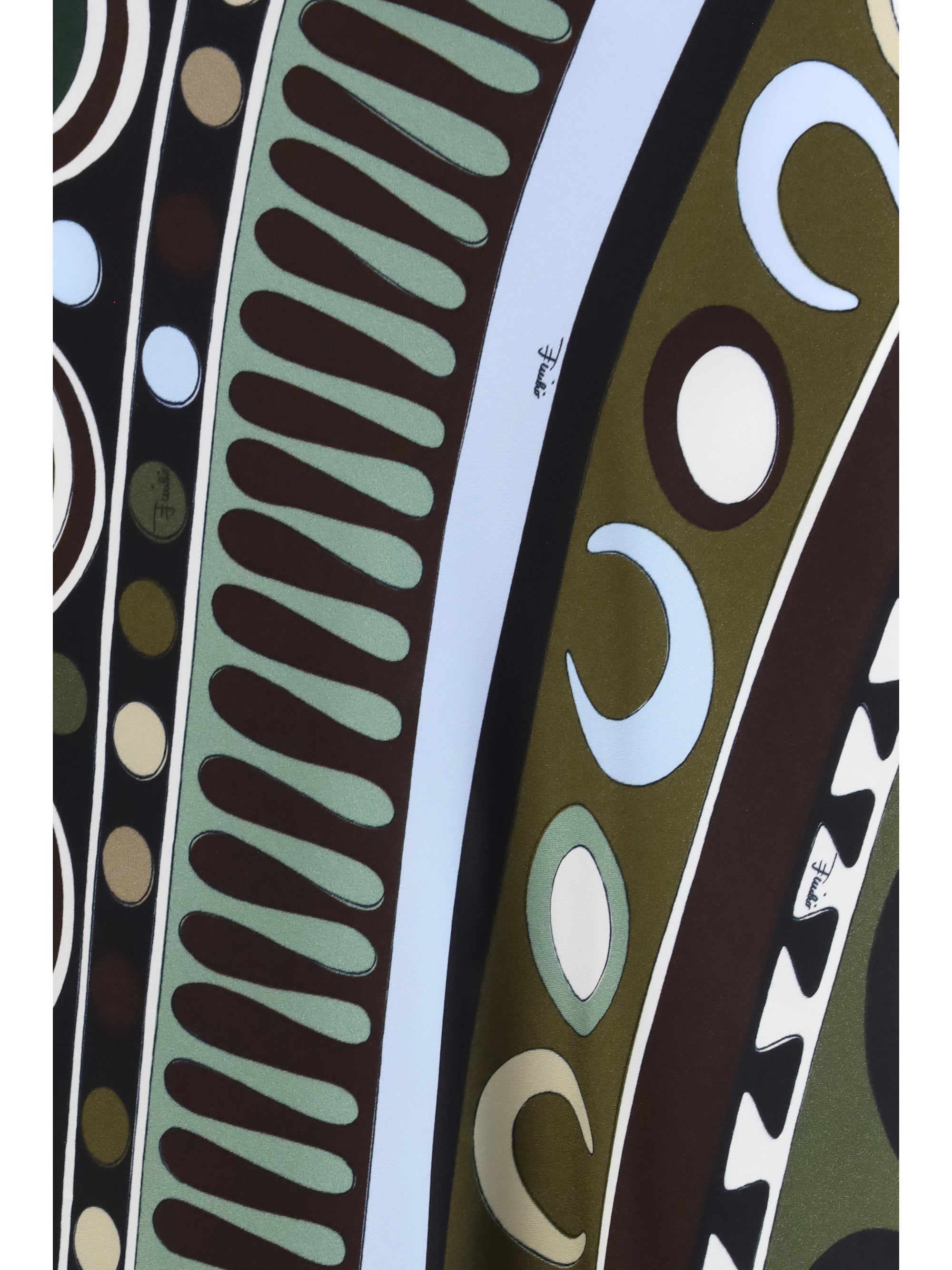 satin skirt with solei print