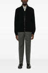 ribbed merino wool cardigan