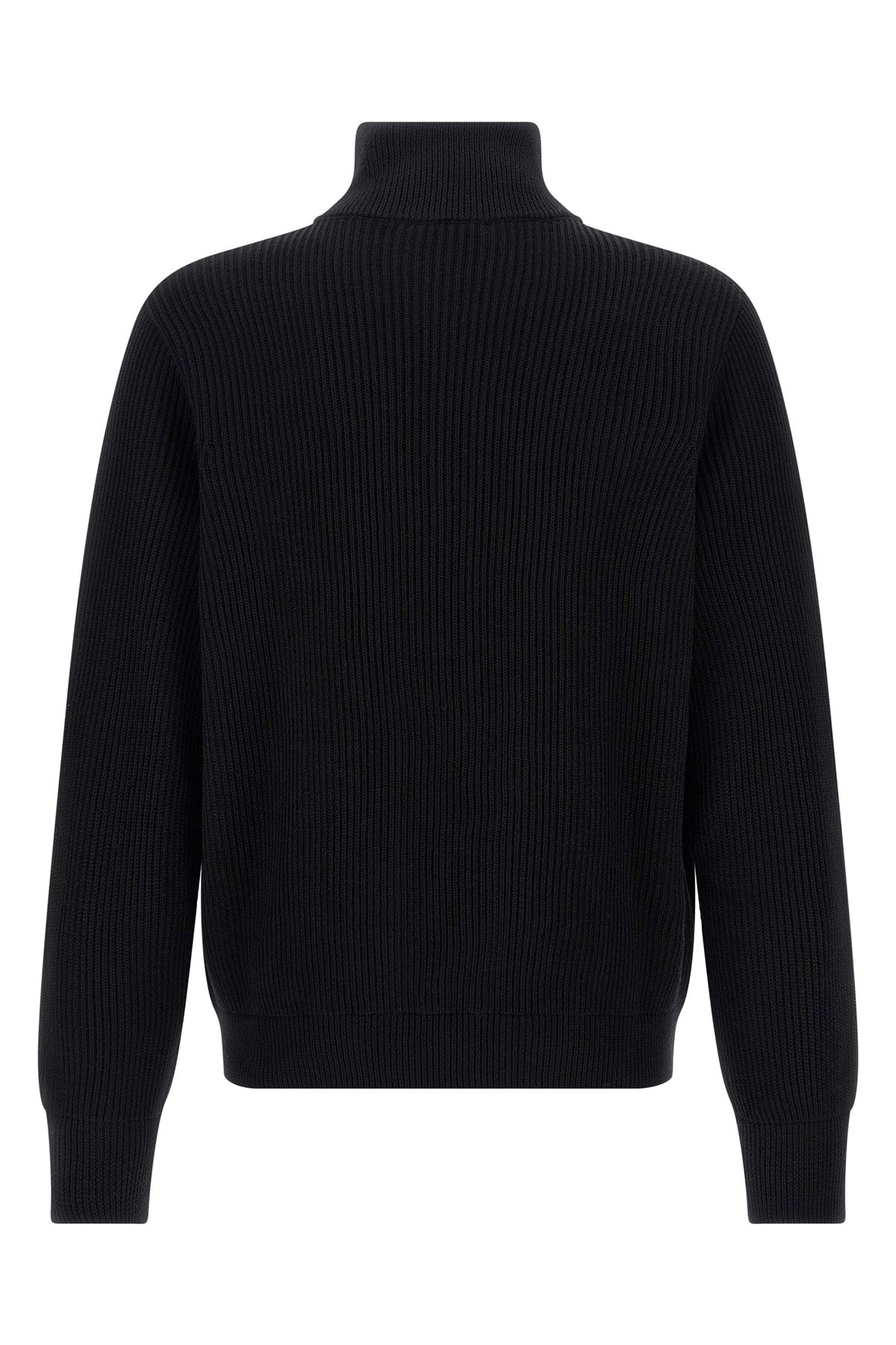 ribbed merino wool cardigan