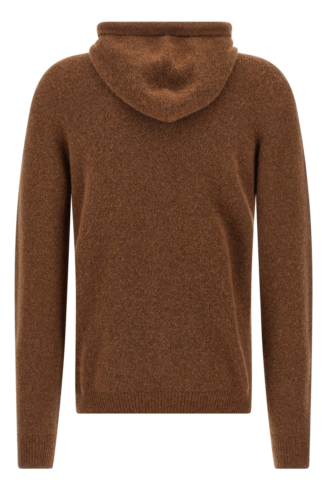 ROBERTO COLLINA 54 virgin wool and camel hooded sweater