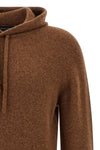 virgin wool and camel hooded sweater