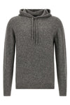 virgin wool and camel hooded sweater