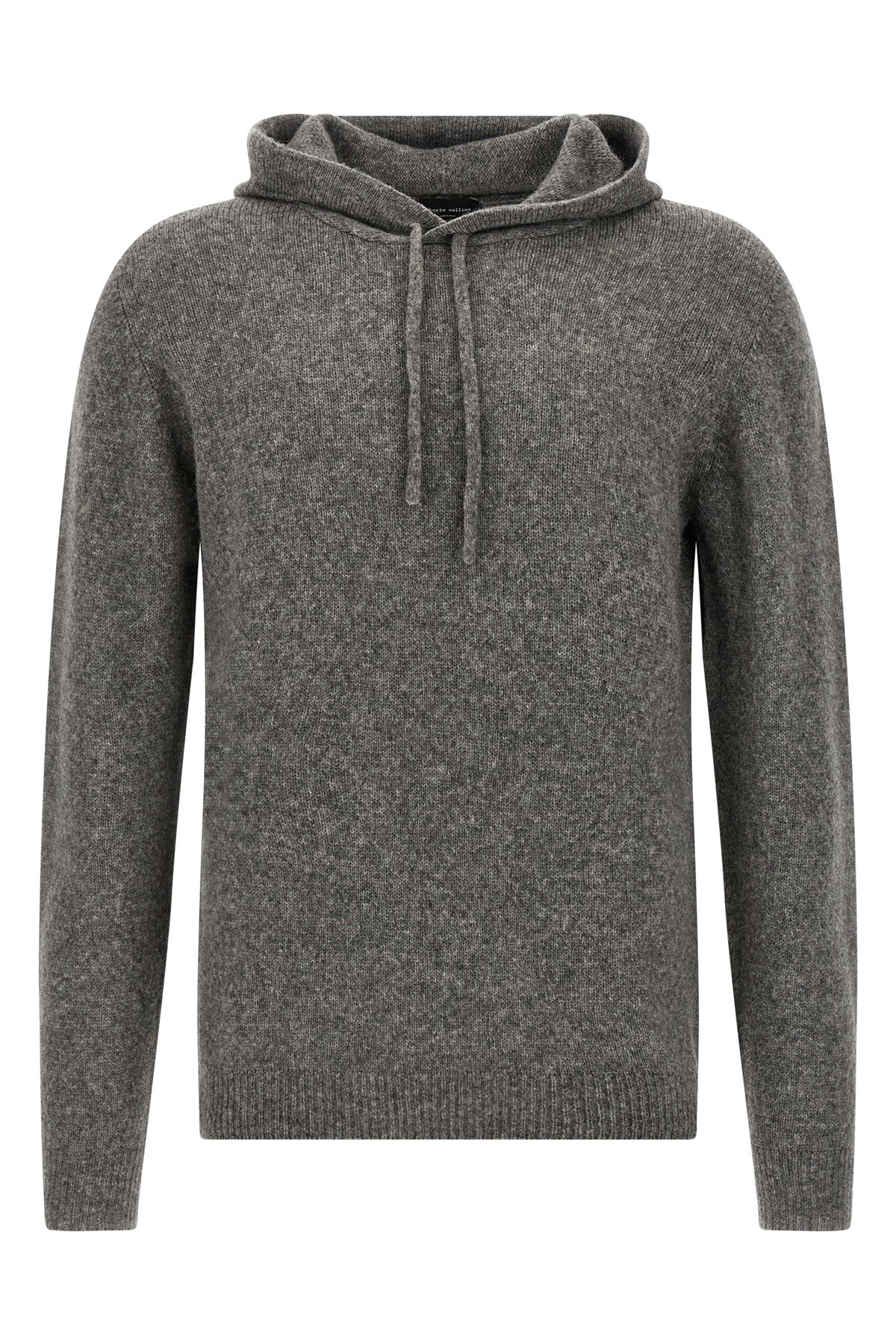 virgin wool and camel hooded sweater