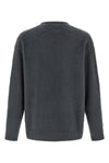 shearling-effect cotton blend sweater