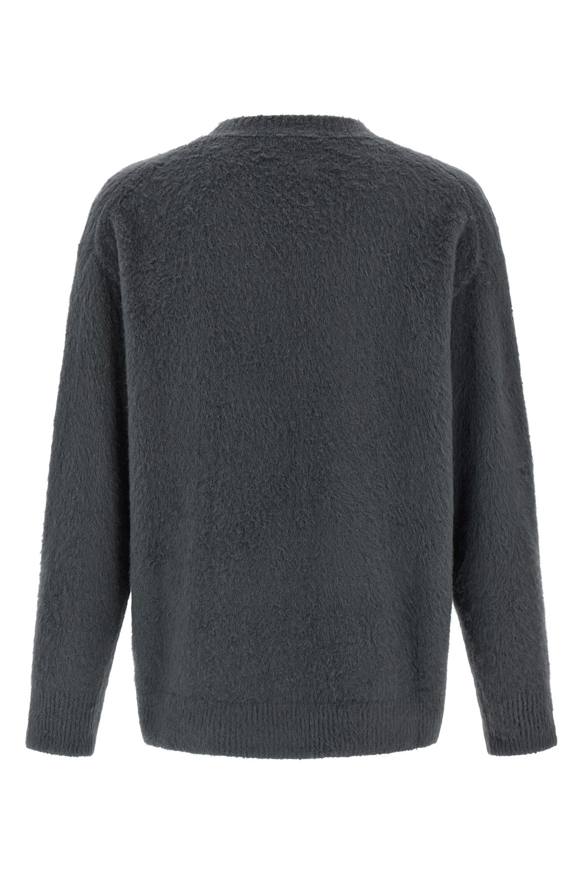 shearling-effect cotton blend sweater
