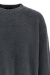 shearling-effect cotton blend sweater