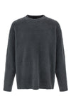 shearling-effect cotton blend sweater
