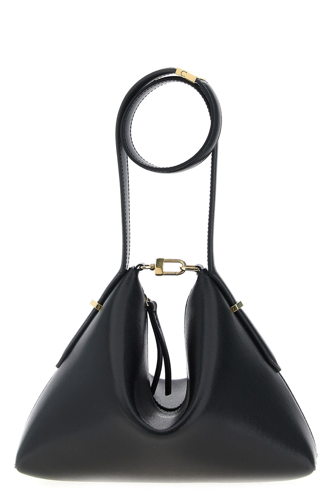TOTEME OS bevel handbag in slightly structured palmellatta leather