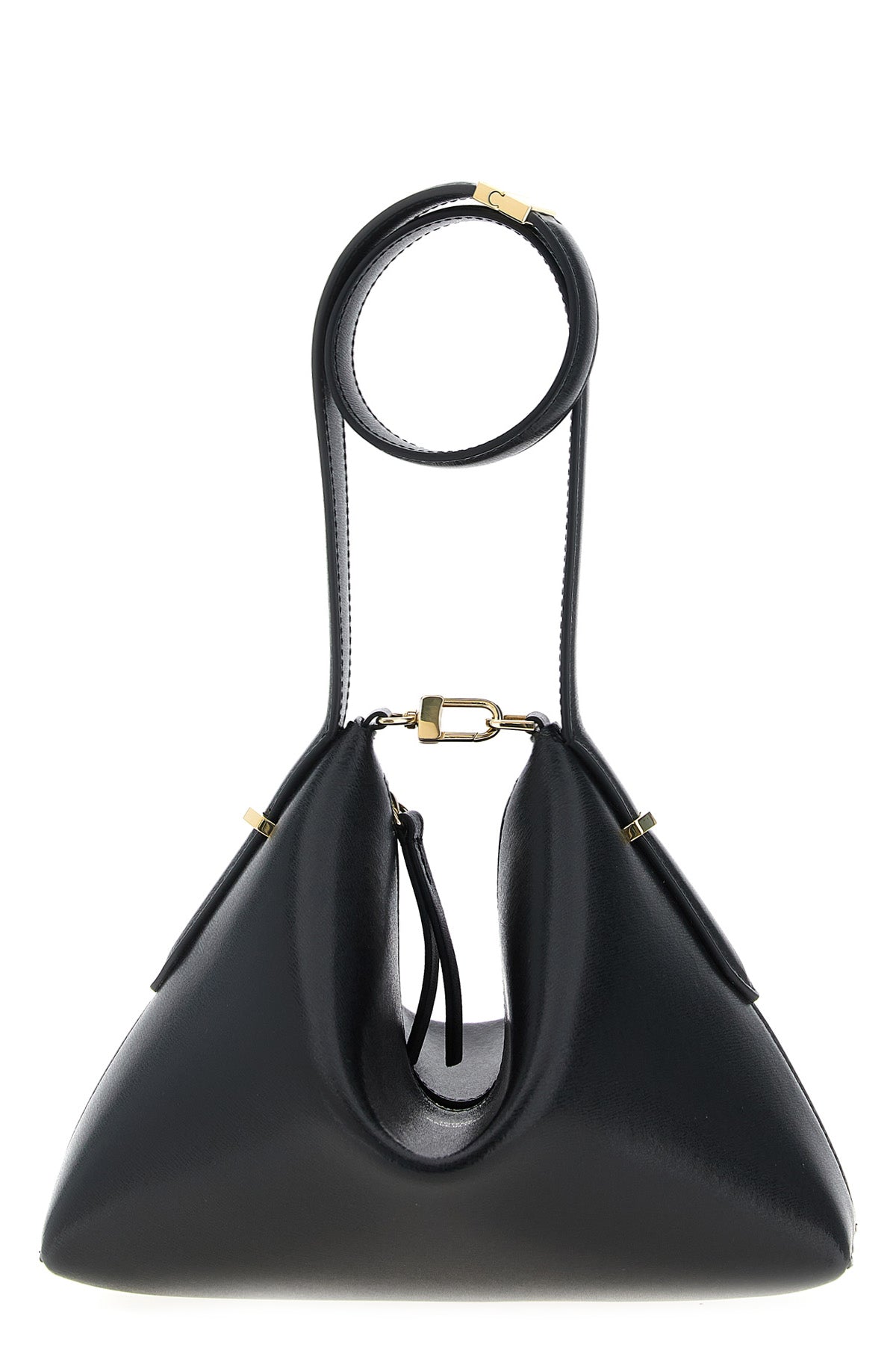 bevel handbag in slightly structured palmellatta leather