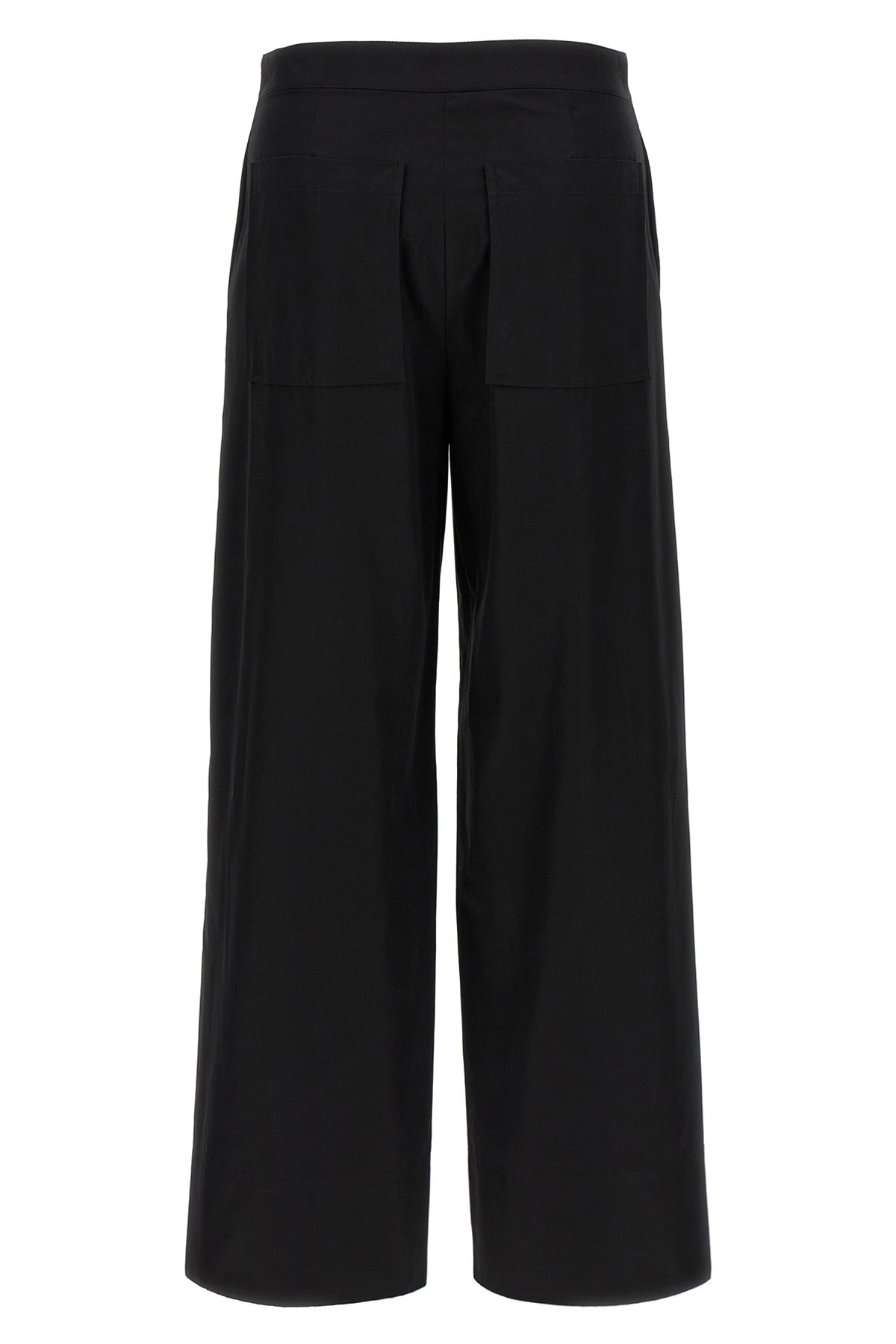 twisted seam pants in light cotton poplin