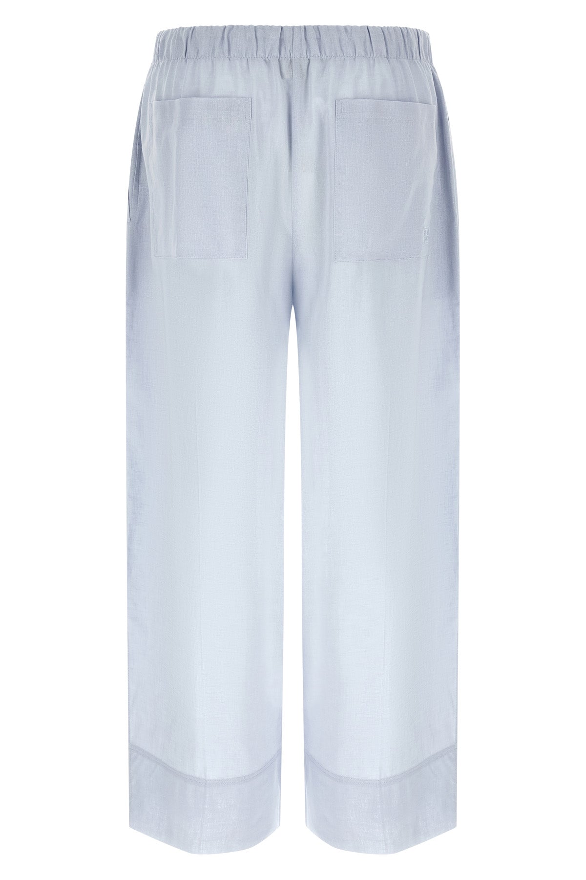 summer pants in a light breathable and slightly transparent linen and cotton b